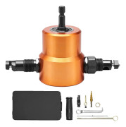 Plåtnibbler, 360 graders roterande huvud, skärtjocklek upp till 2 mm, tillämplig borrhastighet 1500-3000 RPM, CE-certifierad, kompakt storlek 12