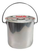Rostfritt Stål Hink, Stor Kapacitet, Lätt Montering,6L