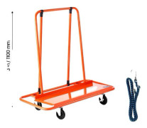 Gipsväggsdolly, 800 kg kapacitet, stabil och manövrerbar,1800lbs