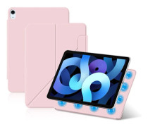 iPad Air 13\" 2024/2025 magnetiskt fodral med ställ - Rosa