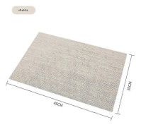 Placemats Set om 6 Tvättbara Avtorkningsbara Bordstabletter för Köksbord Värmebeständiga Halkfria Bordsunderlägg