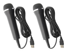 2X Universal USB Trådbunden Mikrofon Karaoke Mic för Switch Wii PS4 PS3 XBOX ONE/360/PC/PS2