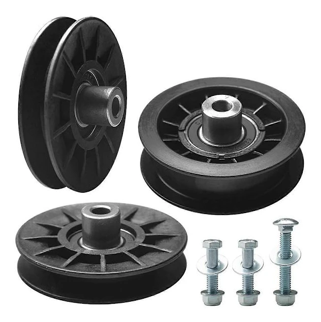532194326 V-belt Idler Pulley and 532194327 Flat Idler Pulley Kit Compatible with Riding Lawn Mowers, Replaces 280-6630-FO-