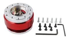 Kul Snabbkopplingsrattnavadapter 6-håls Snap Off Boss Kit Röd Svart~01391
