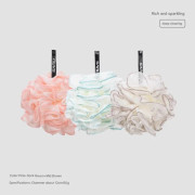 Bad Loofah Svampboll Kroppsskrubb Exfolierande Badsvamp (Set med 3)