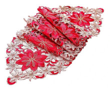 Broderad julbordslöpare, för restaurangfest, 38x178 cm