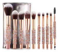 New 10 diamond handle makeup brush set Beauty tool Makeup brush