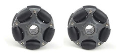 2 st 58mm Omni-hjul i plast för robot Servomotor Omni-hjul 14135