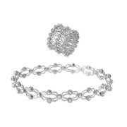 2-i-1 Magisk Utdragbar Ringarmband Stretchig Vridbar Vikbar Ring Smycke