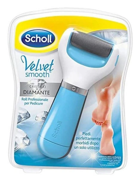 Scholl Velvet Smooth Wet & Dry Elektrisk Fotfil Blå Rui{FY}