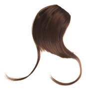 Spårlösa Clip On Syntetiska Blunt Bangs Hårbitar Flickor Falska Bangs Hår Extensions Lugg