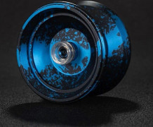 Professionell jojo för barn, yoyo-bollar av aluminiumlegering (FMY) Black Blue