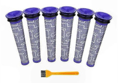 6 st filter ersätter för V6 V7 V8 Dc62 Dc61 Dc58 Dc59 Dc74 dammsugarfilter del 965661-01