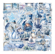 2-pack säsongsstickers | 100 unika designer | Vattentäta PET-dekaler för laptop, vattenflaska, resväska (vinter) Winter 2 Set