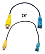 Uppgraderad Bil Backkamera Adapterkabel Fakra Hona till RCA Hona Kompatibel med C/E/GLKS80L 30cm/12 tum