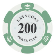 Chips med flera valörer Bärbara spel-chips Las-vegas mynt för kasinon 200 Face Value