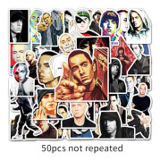 50X Eminem Rapper Hip Hop Musik Singer Stickers Laptop Scrapbook Dekal Graffiti