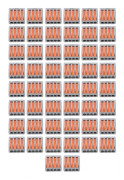 50 st Push Wire Connector Mini Snabb Kompakt Kopplingsplint Parallell PCT-214