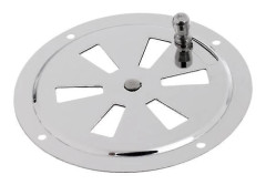 4x100mm Fjärilsbåt Rund Ventilationsgaller Marin Rostfritt Stål (FMY)