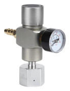 CO2 tryckregulator, 2 i 1 mini CO2 gasregulator, soda tryckmätare med 3/8" till TR21.4 adapter för Sodastream