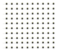 100 st LED-hållare 3 mm lampskärm 90 graders böj med ljusindustriella styrkomponenter, gult ljus