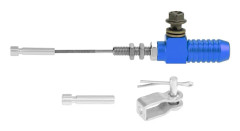 M10x1.25mm Universal Motorcykel Hydraulisk Koppling Huvudcylinder Bromspump Blå