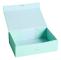 Presentförpackning med lock för presenter 26*19*8cm med band och magnetisk stängning (1-pack) (Robin Blue) Bow Solid