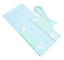 Presentförpackning med lock för presenter 26*19*8cm med band och magnetisk stängning (1-pack) (Robin Blue) Bow Solid