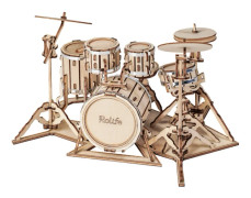 Musikal Instrument Trä Pussel Spel Assembly Saxofon Trum Kit