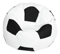 Fotboll Oxfordduk Barn Beanbag Cover För Barn Plyschdjursförvaring 3 Färger Att Välja - Vit 80cm (FMY)