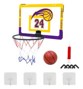 Wall Mounted Basketball Hoop Number 7 Basketball Hoop Set Indoor Outdoor Boys Girls Teens for Lakers