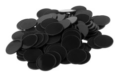 100 st Casino Pokerchips Marker Brädspel DIY Hantverk 30mm Svart