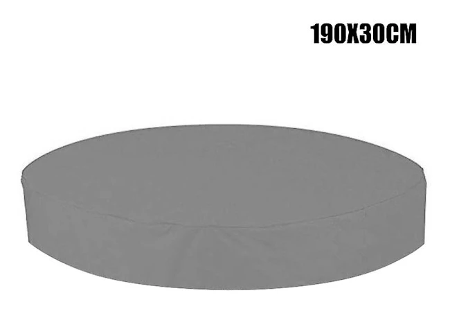 [LCS] Utomhus runt bubbelbadskydd Vattentätt spabadskydd Dammskydd Gray 190x30cm