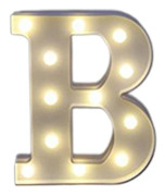 LED-bokstavsbelysning iögonfallande stor storlek Bakgrundsdekor Ljus Batteridriven för bröllopsförslag Semesterlayout B
