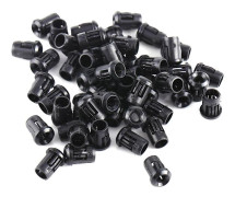 3mm LED-lampsockel Diodhållare 50st Nylon Svart Clip Infattningsfäste