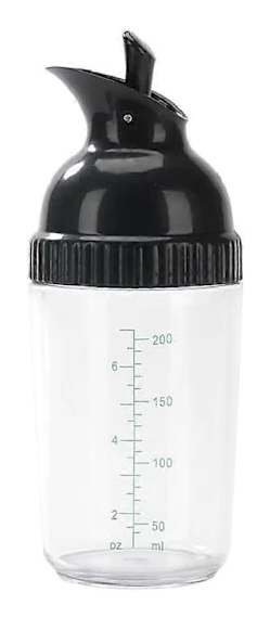 Salladsdressing Shaker Flaska, Läcksäker 5,5 x 17 cm Såsblandare med Mätsskala, Köksredskap (FMY)
