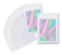 14*20cm Luktsäkra Grip Ziplock-påsar 100st Laserfoliepåse