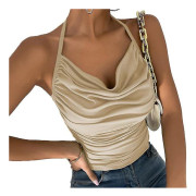 Elegant och moderiktig, visar sexiga detaljer - Charmig liten axelbandslinne, framhäver din unika charm. 2XL. Aprikosfärg Apricot color 2XL