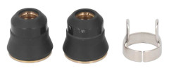 2PCS Elektrodavskärmar med 1PC Svetsstativ Keramisk Munstycke Plasma Skärbrännare Del Kit
