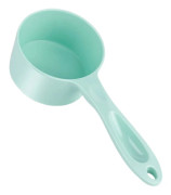SUPER DESIGN Robust Melaminskopa för hundar, katter, fåglar, måttbägare, långt bekvämt handtag