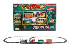 Jul Tågset Montera Järnvägsspår Leksaker Dekor Julgran Tåg Present Leksak För Barn Födelsedagsfest Present Julklapp[D] 29x19x3.5