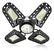 Led-verkstadslampa, 16800 lumen 120w 6000k garagebelysning med 4+1 aluminiumvingar, 120 graders vidvinkel justerbar, ip64-design