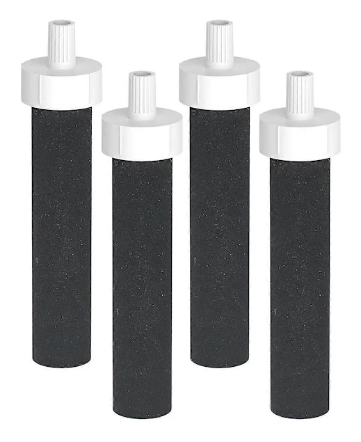 Ersättning för vattenfilter, vattenflaskfilter BB06 hård sida, vattenflaskfilter i rostfritt stål, 4-pack