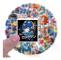 60X Mega Man Retro Video Game Character Stickers Room Decal Skateboard Kid Party