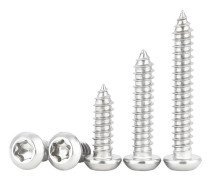 25 st M6x12mm självborrande skruv, Torx-skruvar med kullrig skalle, självborrande skruvar med runt huvud i rostfritt stål