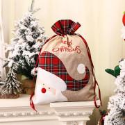 Juldekor Xmas Presentpåse Stolöverdrag Vinflasköverdrag Matsalsdekoration för Hem Restaurang Festival Party Gift Bag