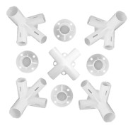 1 Set Reservdelar Fötter Hörn Center Anslutnings Intubations Tillbehör Ersättning För Vandring Markis Tält Utomhus Gazebo Trip - MXBC (LGL) 9PCS