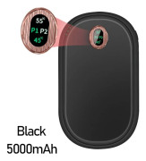 Handvärmare massageapparat SVART 5000MAH - high quality Black 5000mAh-5000mAh