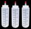 4 st 240 ml Klämflaskor, Plast, transparent, spetsig syltflaska i plast