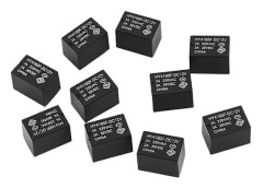 10-delars Mini DC 12V Elektroniska Reläer för Europeiska Marknaden Black
